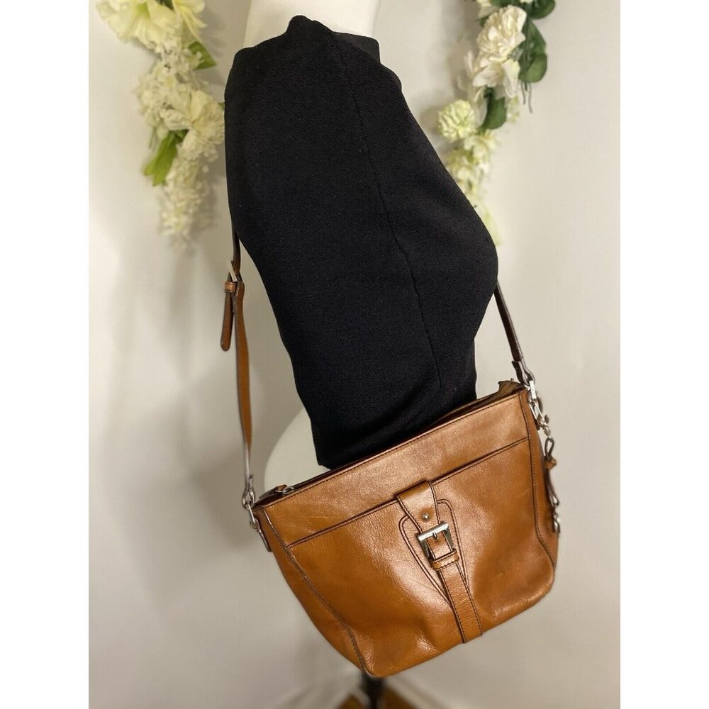 Vintage Etienne Aigner Leather Crossbody Shoulder Bag Purse Brown Boho Organizer - Picture 11 of 16